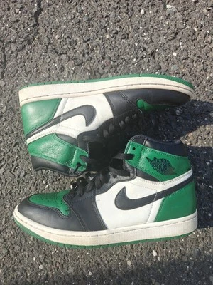 Talla 10-Jordan 1 Retro Alto OG Verde Pino 2018 Usado Foto 1 de 4