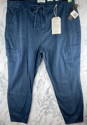 Pantalones cargo REgeneration by Celebrity rosa para mujer talla 20 tiro alto SKINNY azules Foto 1 de 4