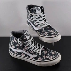 Vans Sk8-Hi Floral High Top Sneaker Damen 5,5 schwarz pink weiß Old Skool - Bild 1 von 15