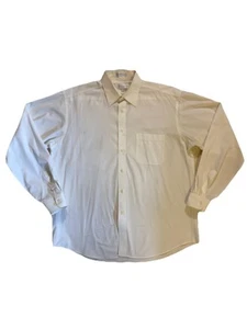 Marquis Long Sleeve White Dress Shirt Branded Collar 16.5 36-37 - Picture 1 of 6