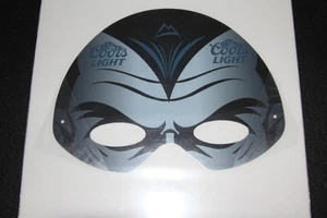VTG COORS LIGHT PREMIUM DRACULA HALLOWEEN PAPER MASK MINT CUSTOM DISPLAY - Picture 1 of 1