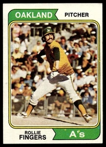 1974 Topps Rollie Fingers Oakland Athletics #212 C18 - Imagen 1 de 2