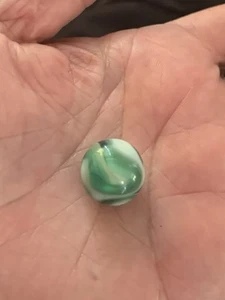 Vintage Alley Agate Teal And White Marble - Picture 1 of 4