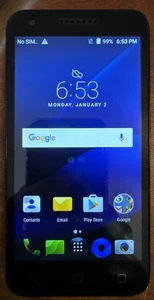 Teléfono Celular ALCATEL Ideal Xcite 5044R 16GB (ATT) Negro Buen Usado Envío Rápido - Imagen 1 de 3