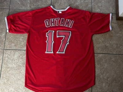 MLB Majestic Cool Base Los Angeles Angels Of Anaheim Shohei Ohtani Jersey, Sz XL - Image 1 of 4