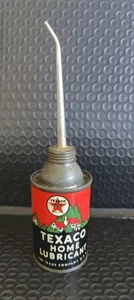 Vintage 3 oz. Texaco Home Lubrificante Pratico Olio Oliatore Lattina Svuota @ - Foto 1 di 16