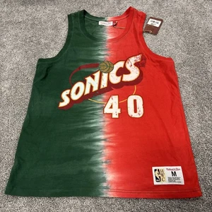 Camiseta sin mangas Mitchell & Ness Seattle SuperSonics Shawn Kemp tie-dye talla M - Imagen 1 de 7