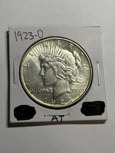 1923-D Peace Dollar Auswahl Stempelglanz Stgl. Tougher Date - Bild 1 von 4