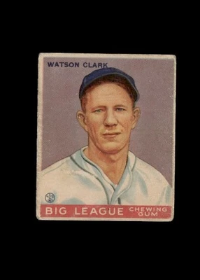 1933 Goudey No17 Watson Clark Brooklyn Dodgers Хорошее состояние товара - Изображение 1 из 2