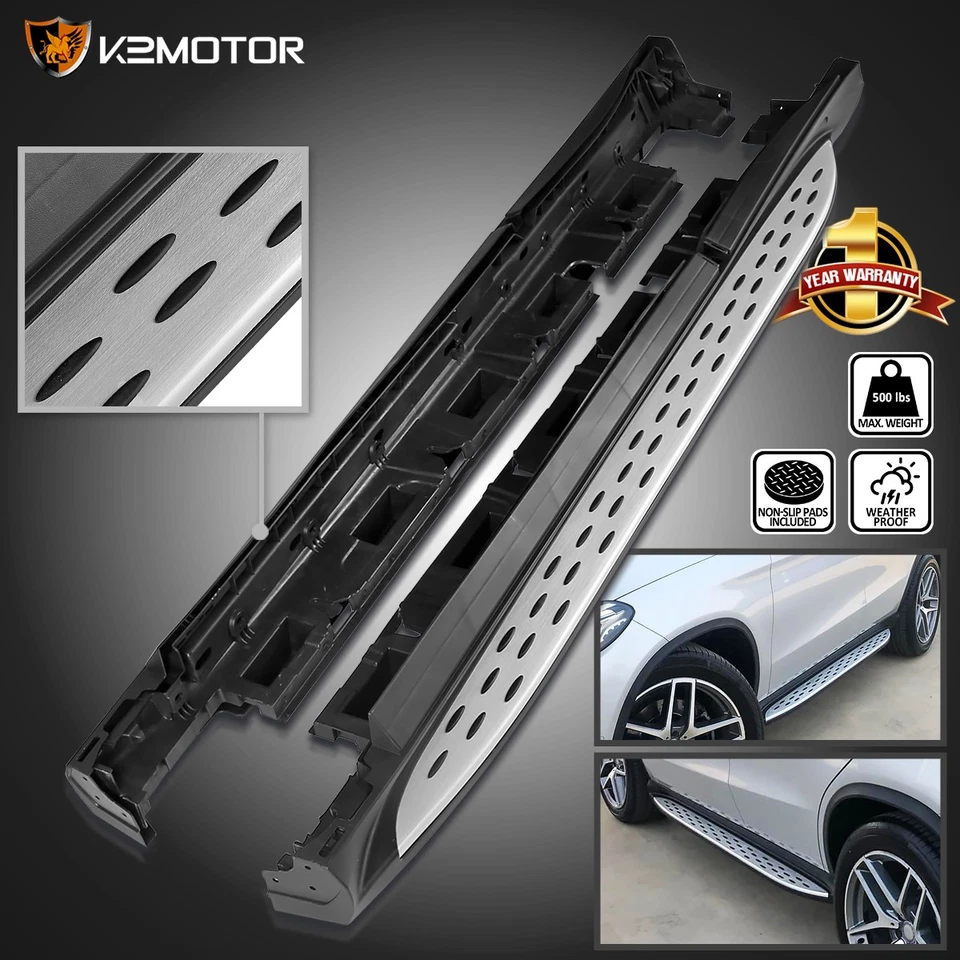 Fits 2016-2019 Mercedes Benz C292 GLE Coupe Side Step Bars Running Boards 2PC Foto 1 de 4