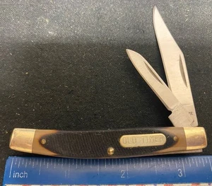 Schrade Old Timer 33OT Middleman Jack Knife, Sawcut Brown Delrin Handles ! - Picture 1 of 6