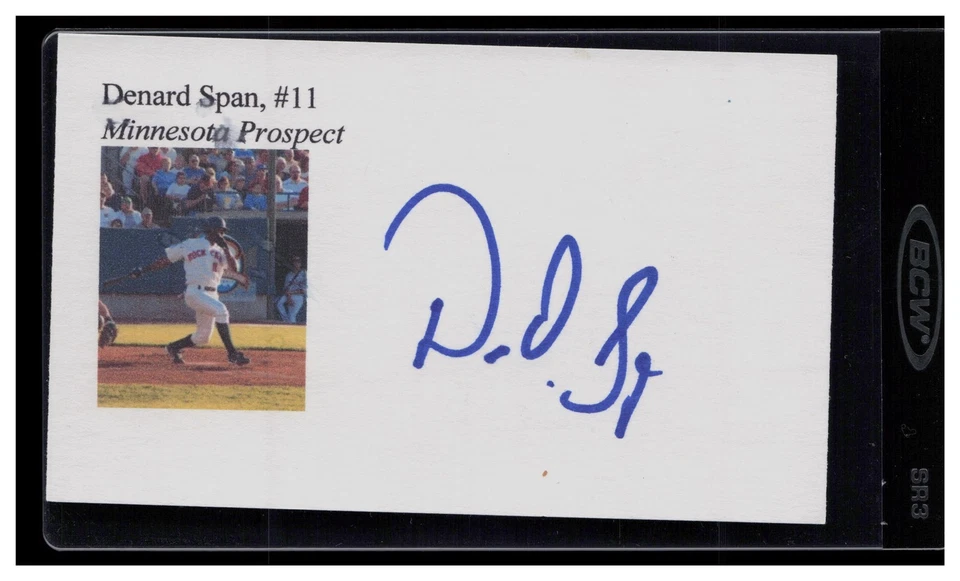 Tarjeta índice Span, Denard - autógrafo 3x5 - INV1 Foto 1 de 1