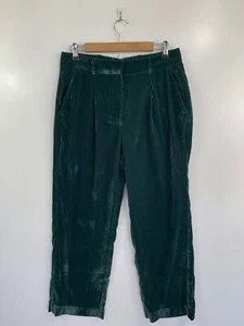 Old Navy Women's Pants Petites Medium Velvet Green Taylor Wide Leg Trousers - Picture 1 of 6