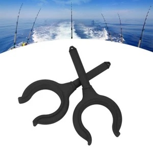 01) 2 Pcs Boat Oar Lock Fishing Rod Holder Bracket Marine Rubber Dinghy AP - Picture 1 of 9