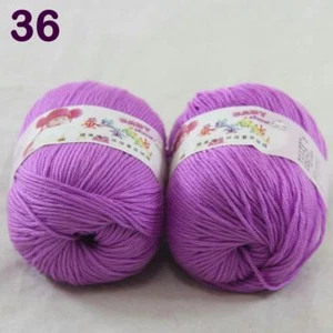 C New Fashion 2Skein x50g Cashmere Silk Wool Hand knitwear knitting Baby Yarn 36 - Bild 1 von 4