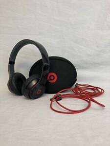 Beats by Dr. Dre Beats Solo2 Wire On-Ear Headphones - Black and Red Tested, Work