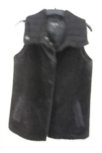 Eileen Fisher Weste schwarz Mohair Druckknopf gefüttert Größe S - Bild 1 von 4