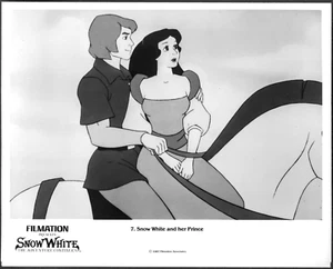 Animation Snow White LOT 2 Original 1980s Movie Promo Photos Filmmation - Picture 1 of 2