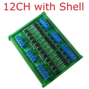 12CH 12-24V NPN to PNP Digital Logic Convert 5A MOS Solid State Signal Amplifier - Picture 1 of 8