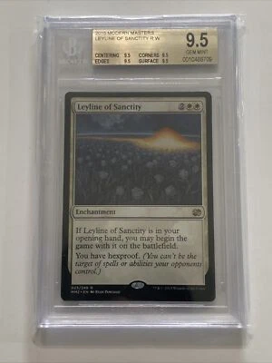 Leyline Of Sanctity Modern Masters 2015 MTG Beckett Graded BGS 9.5 Gem Mint - Image 1 of 2