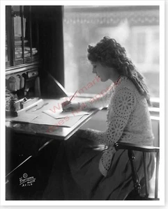 Silent Movie Actress Mary Pickford At Writing Desk Silver Halide Hartsook Photo - Picture 1 of 1