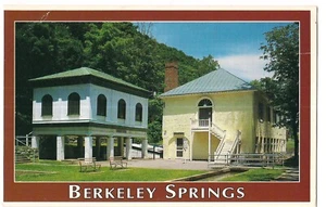 BERKELEY SPRINGS STATE PARK Y Fam'd Warm Washington St WV Postcard - Picture 1 of 2