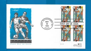 Scott 2835 World Cup Soccer PB4 May 26, 1994 ARTMASTER FDC CK2 - Picture 1 of 1
