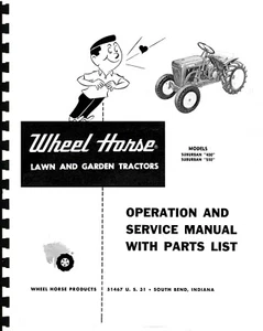 Wheel Horse Suburban Operation, Service & Parts Manual Modelle 400 & 550 - Bild 1 von 1