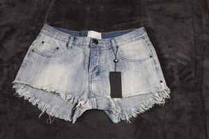 One Teaspoon Diamante Bonita Low Rise Cut Off Jeansshorts Größe 28 Stil 20819 - Bild 1 von 12
