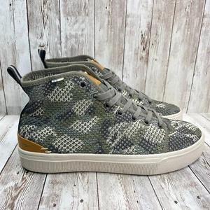 TOMS Travel Lite Flecktarn Camouflage Mesh Lace-Up High Top Shoes Women Size 7 - Picture 1 of 12