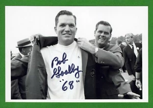 Bob Goalby DECEASED PGA Golf 1968 Masters Winner Signed 4x6 B/W Photo R0706 - Picture 1 of 1