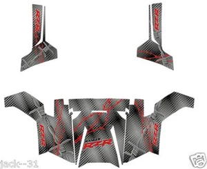 Racing vinyl WRAP QUAD POLARIS RZRS RZR800S RZR 800 RANGER BARBED WIRE 2011 2014 - Picture 1 of 1