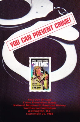 USPS 1st Day of Issue Ceremony Program #2102 McGruff The Crime Dog 1984 - Image 1 of 4