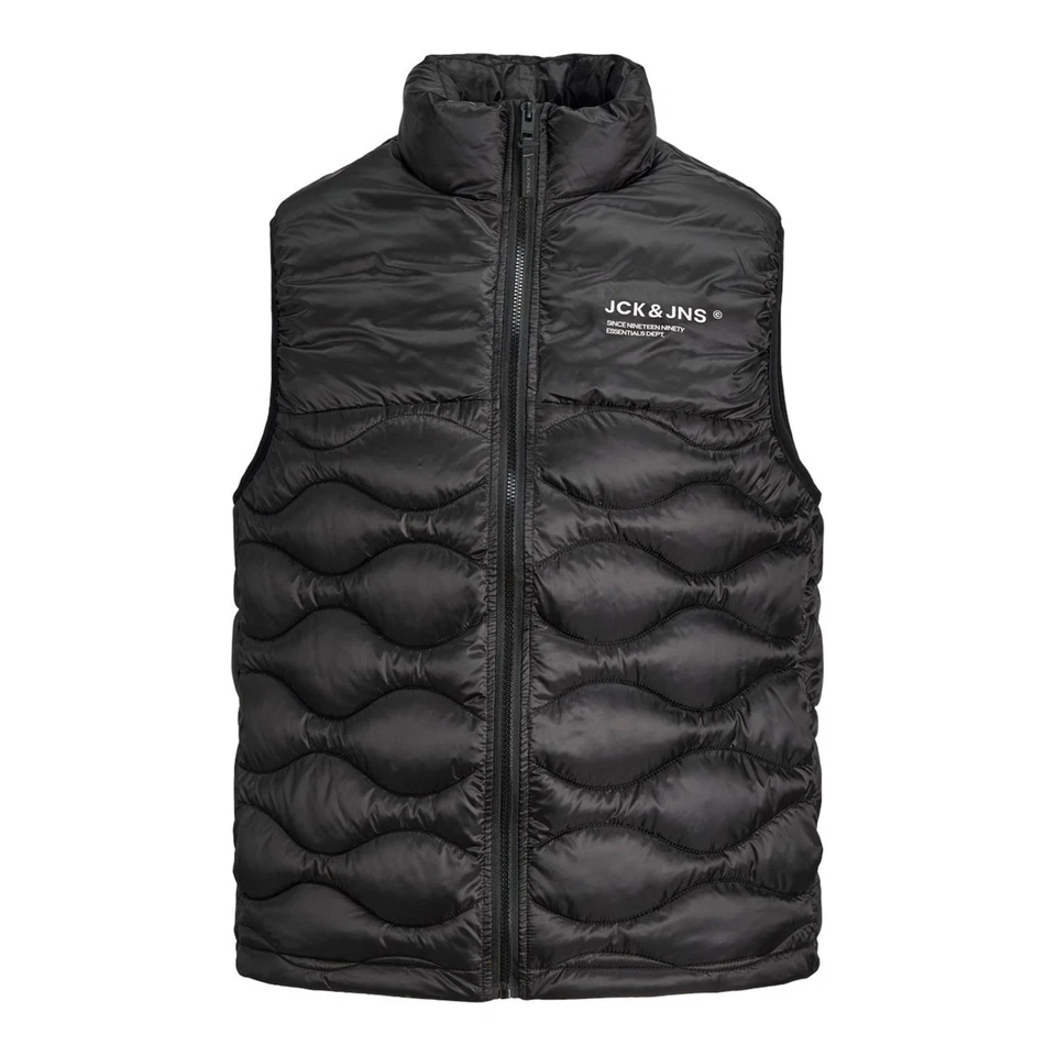 Jack & Jones Mens Noah Quilted Water Resistant Bodywarmer Collar Regular Fit - Image 1 of 1