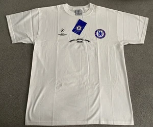 CHELSEA FC UEFA CHAMPIONS LEAGUE STARBALL T-SHIRT LARGE MEN - Picture 1 of 6