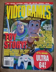Video Games Ultimate Gaming Magazine January 1996 Ultra 64 Toy Story Arcade Snes - Picture 1 of 2