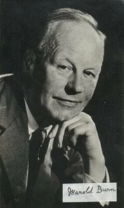 Foto autografiada de J.Harold Burn farmacólogo inglés / Oxford D.81 - Imagen 1 de 1