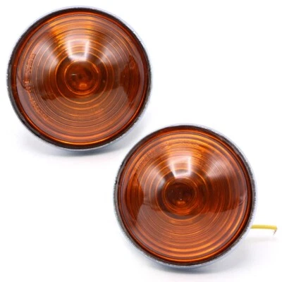 Amber Turn Signal Lamp Light For 1945-1975 Jeep CJ3 CJ5 CJ6 CJ2A CJ3A CJ3B Foto 1 de 4