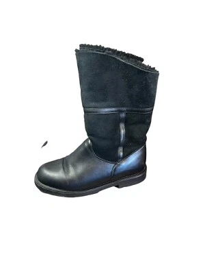 La Canadienne Kosmo Boots Women's 6 M Black Leather Shearling Lined Winter Warm - Image 1 of 4