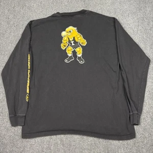 Camisa de Lucha De Colección Iowa Hawkeyes Para Hombres 2XL Herky NCAA 90s Hecha en EE. UU. Negra - Imagen 1 de 8
