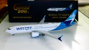 Gemini Jets 1:200    West Jet  Airlines  737-MAX87  -  #C-GZSG  -  G2WJA783 - Picture 1 of 1