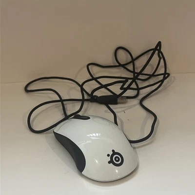 Steelseries Kinzu V2 Optical Mouse White Tested Working Gaming 62016 - Image 1 of 4