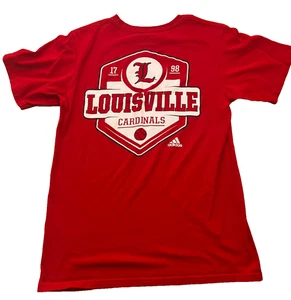 Adidas Louisville Cardinals Logo 1798 Red shirt BRIGHT Comfortable - Picture 1 of 5