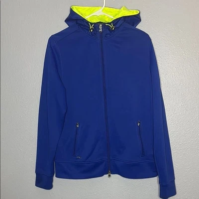 Chaqueta con Capucha Ralph Lauren Golf Azul Real y Amarillo Neón Cremallera Completa Talla XL Foto 1 de 4