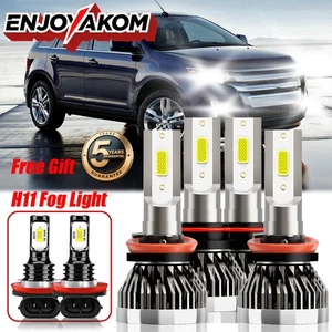 For Ford Edge 2007-2010 LED Headlight Combo+ Fog Light Bulbs Kit 10000lm 6x - Picture 1 of 11