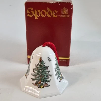 Spode Fine Bone China Christmas Bell England Merry Christmas Tree 2002 - Image 1 of 4