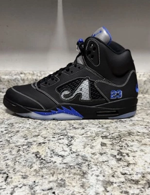 Auténtico Awake NY x Air Jordan 5 Retro Negro Corredor Azul Talla 13 DS Foto 1 de 4