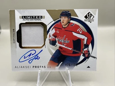 2024-25 UPPER DECK SP AUTHENTIC  ALIAKSEI PROTAS LIMITED AUTO MATERIAL #026/100 - Image 1 of 4