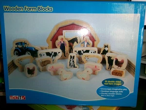 Tickit wooden farm blocks - Picture 1 of 1