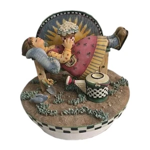 Debbie Mumm Our America Gift Candle Topper Sunny Days Angels Garden Spring Decor - Imagen 1 de 11